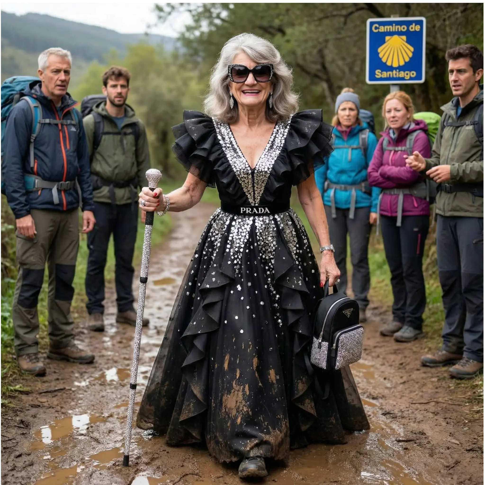 Jayne in Prada on Camino